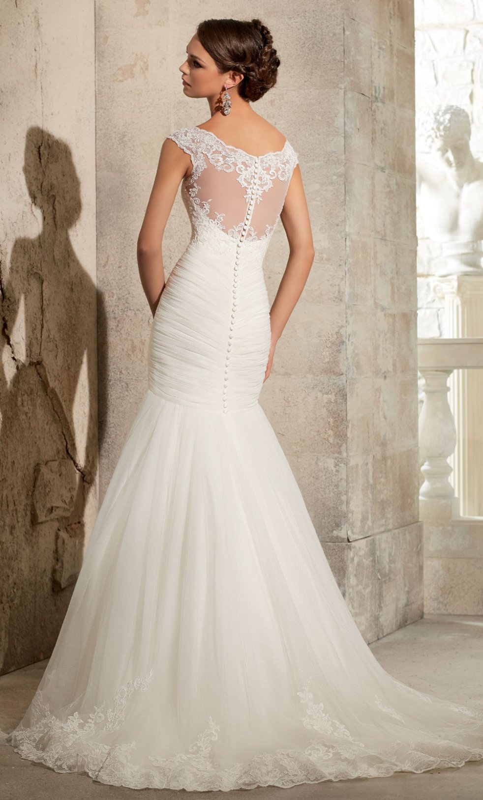 Vestido Novia manga gorra ilusión - Laila's Dress