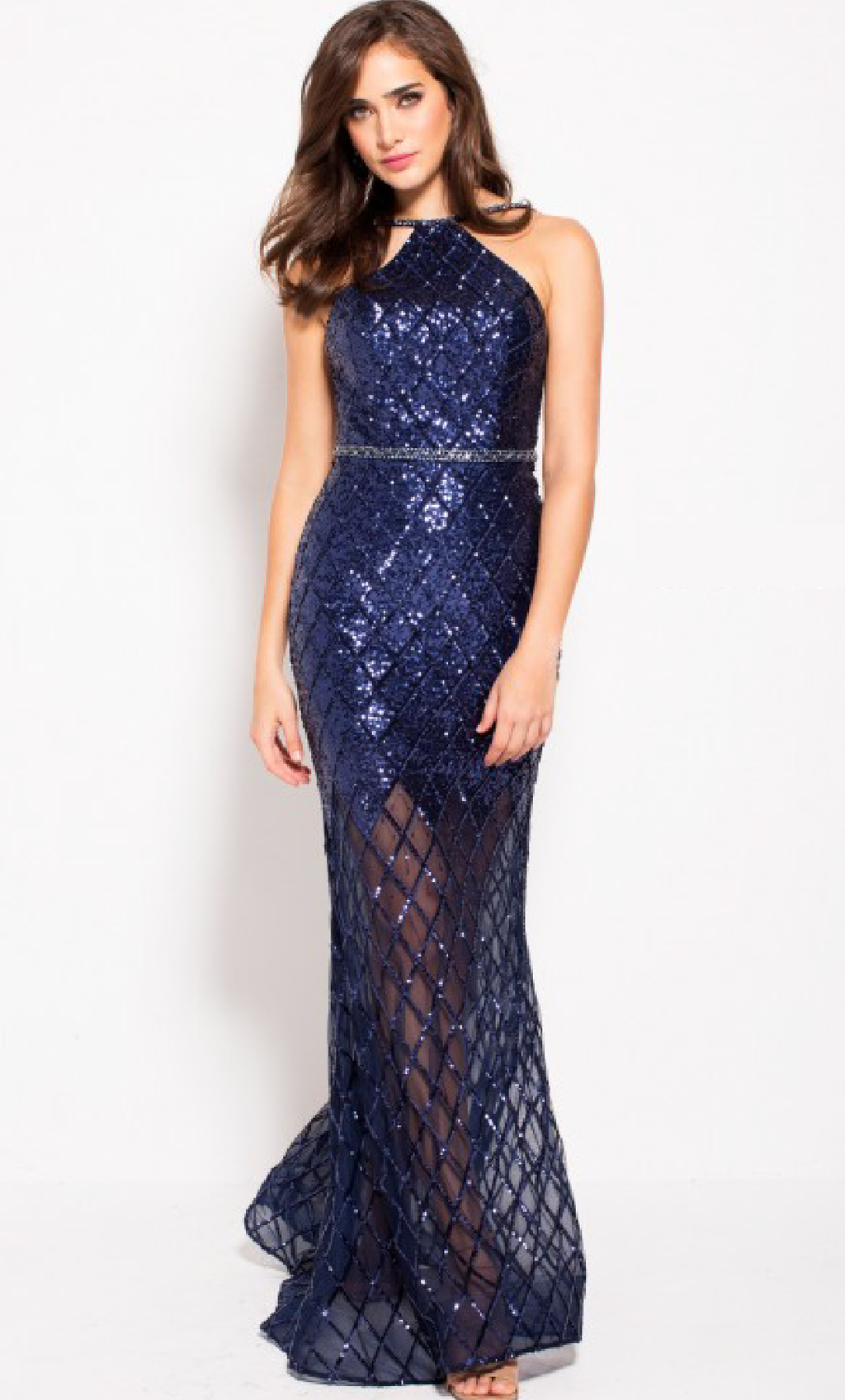 Vestido de gala con transparencia en falda - Laila's Dress