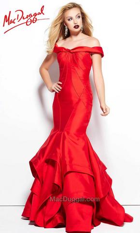 Vestido rojo hombros caídos - Laila's Dress