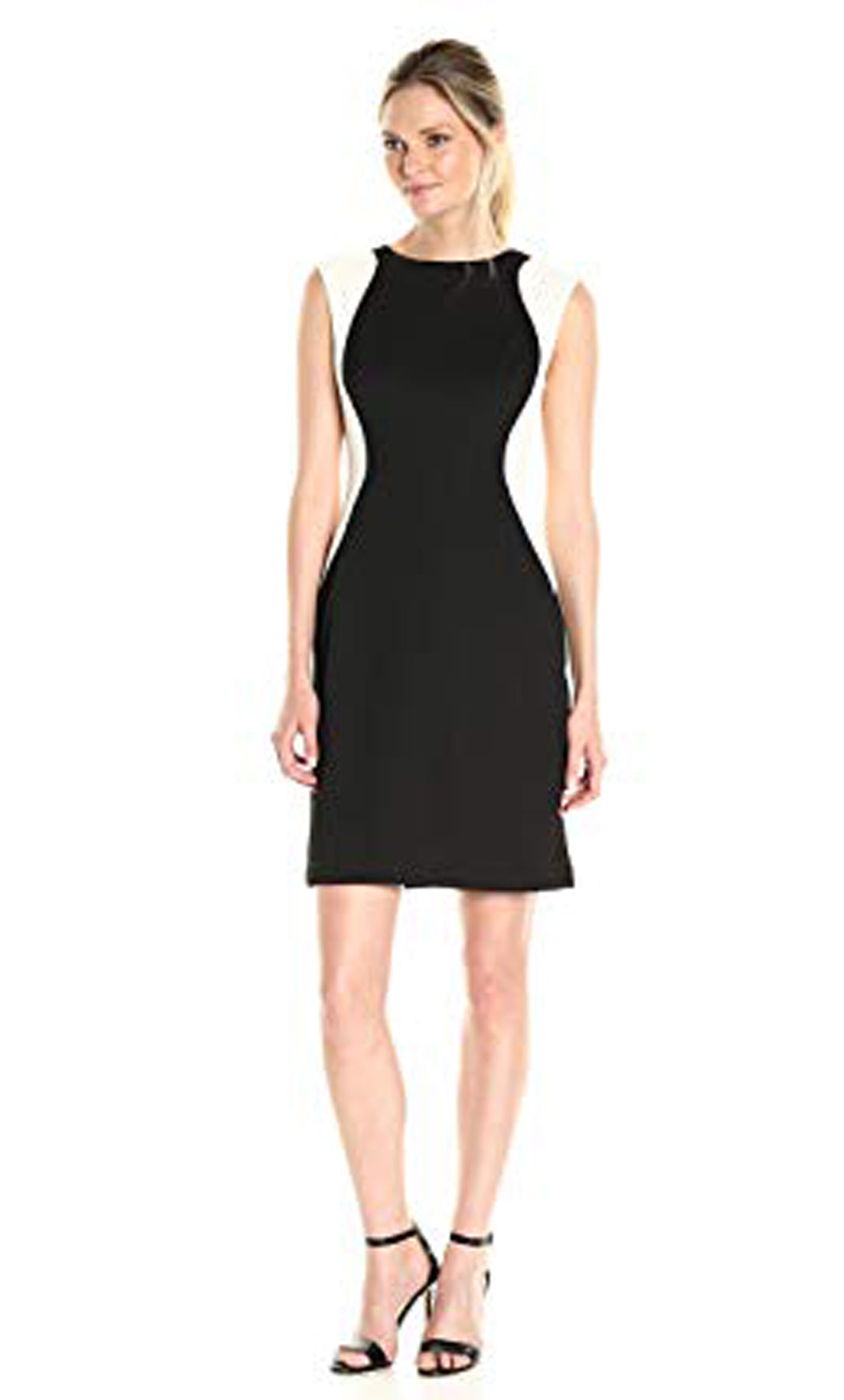 Vestido corto negro con líneas blancas - Laila's Dress