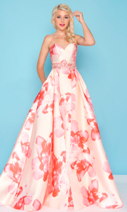 Vestido color Petal peach escote de corazón - Laila's Dress