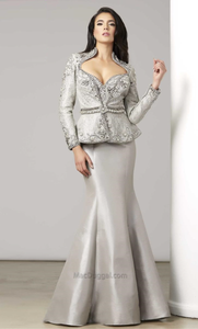 Vestido plateado corte sirena - Laila's Dress