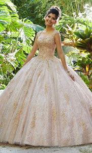 Vestido de quince años con cristales bordados - Laila's Dress