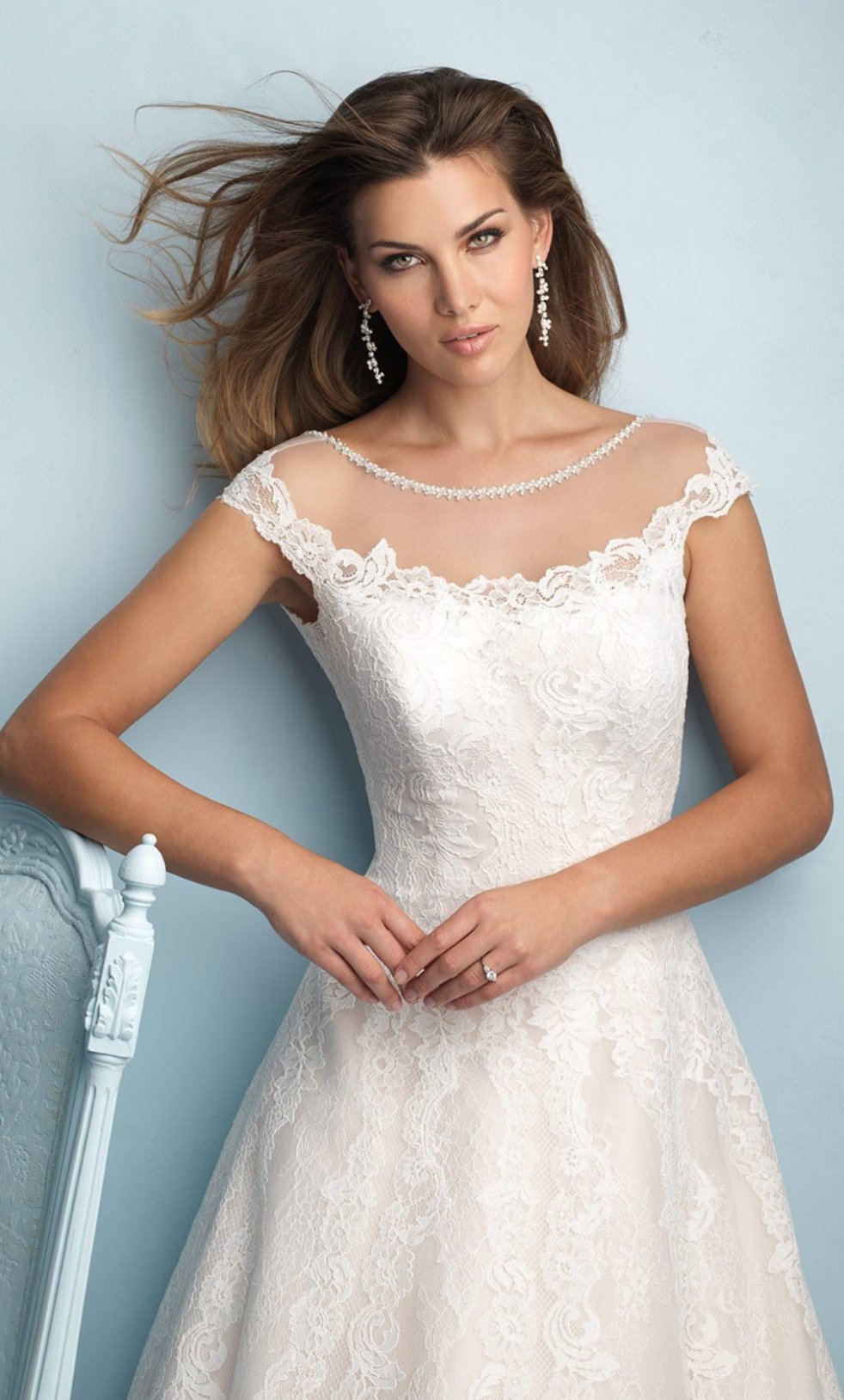 Vestido nupcial ivory escote ilusión - Laila's Dress