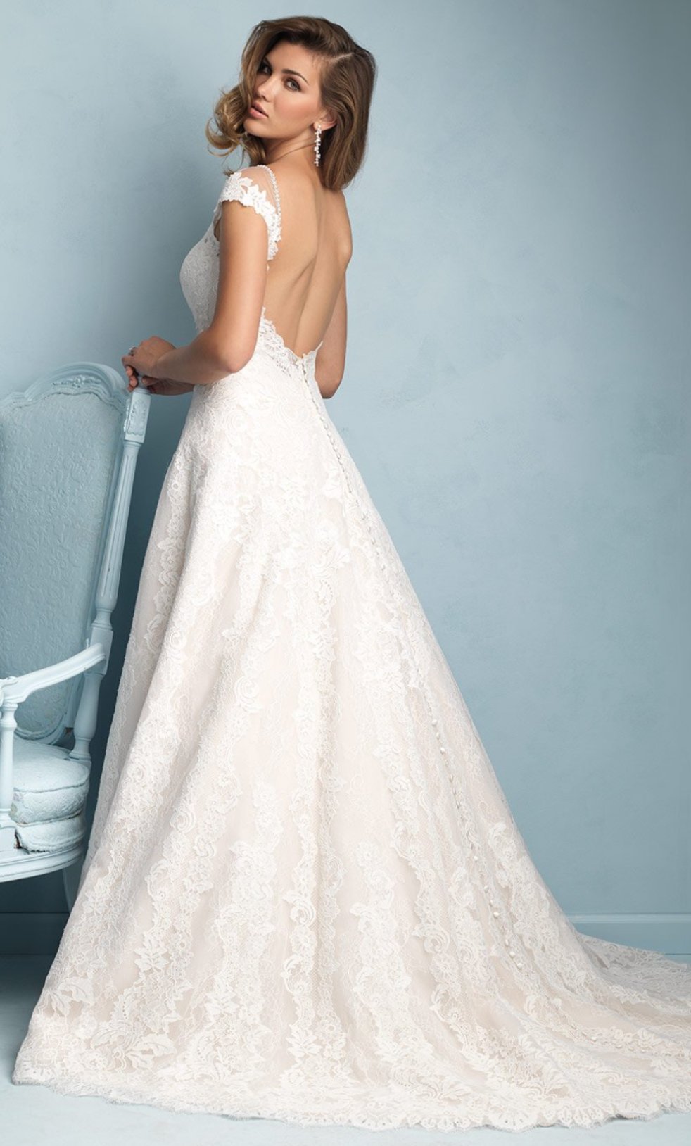 Vestido nupcial ivory escote ilusión - Laila's Dress