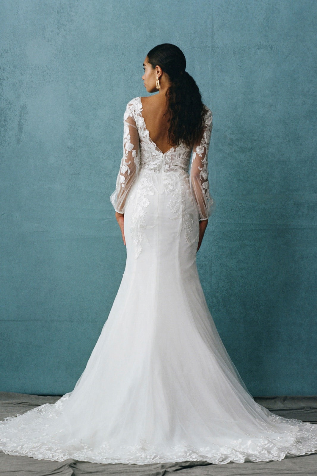 Vestido Sirena de Novia con Encaje