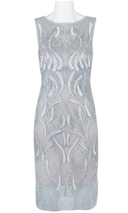 Vestido corto gris con pedrería - Laila's Dress