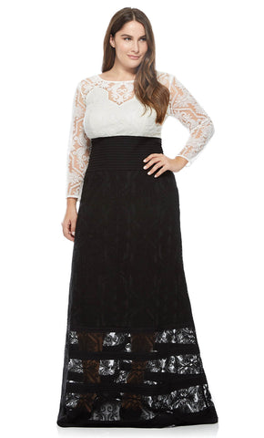 Vestido largo Tadashi Shoji talla plus - Laila's Dress