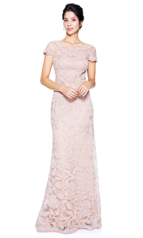 Vestido largo Tadashi Shoji manga corta - Laila's Dress