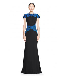 Vestido recto negro y azul - Laila's Dress