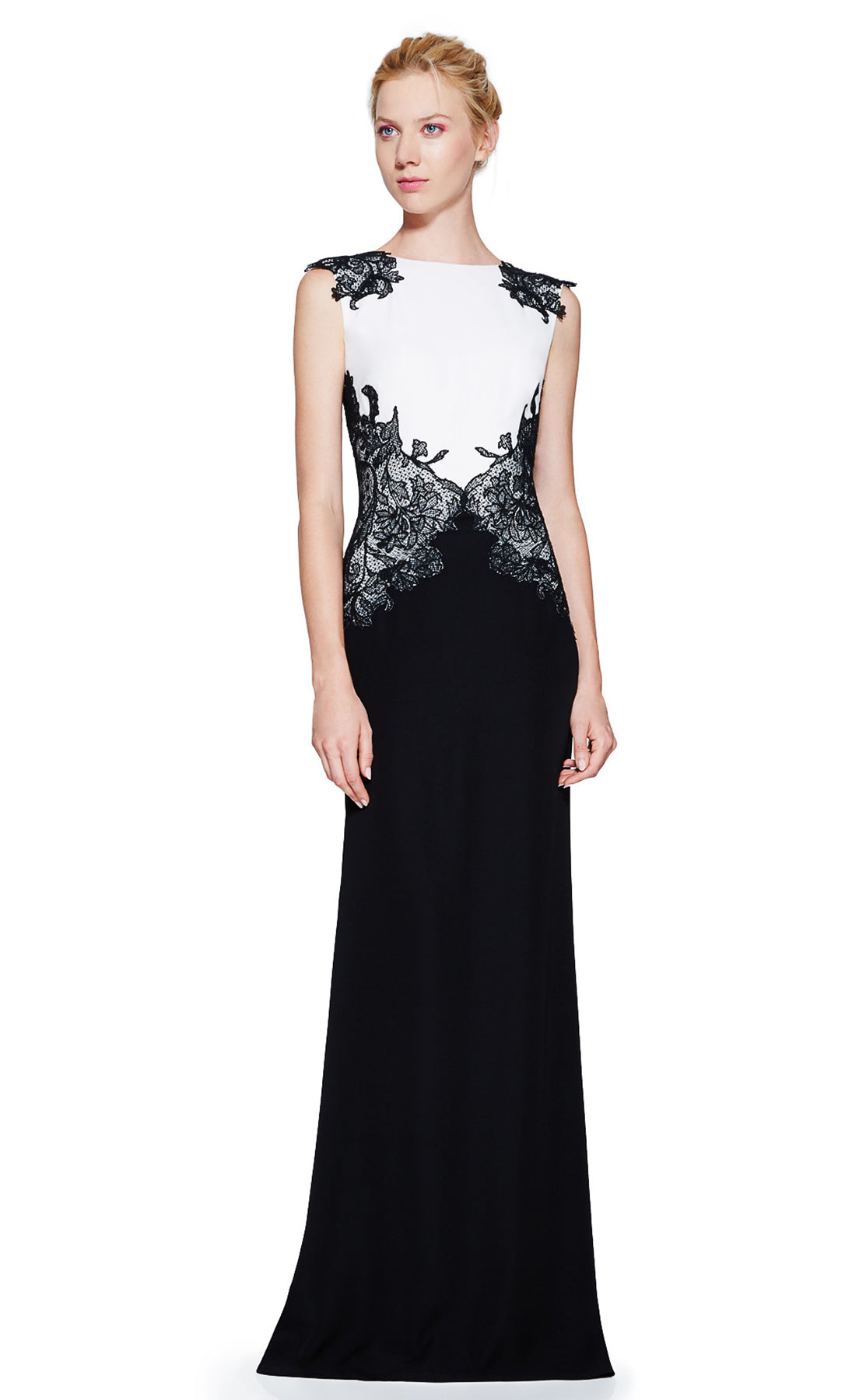 Vestido largo blanco con negro - Laila's Dress