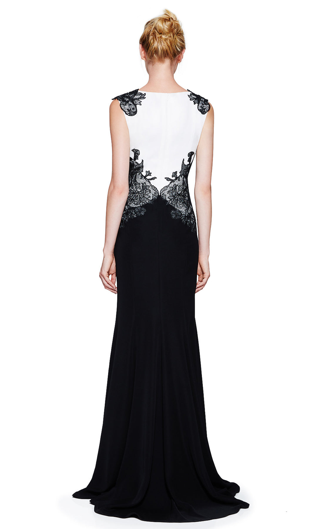 Vestido largo blanco con negro - Laila's Dress