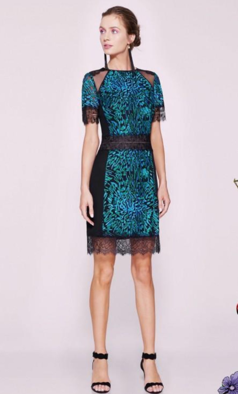 Vestido de cóctel bordado con estampado - Laila's Dress