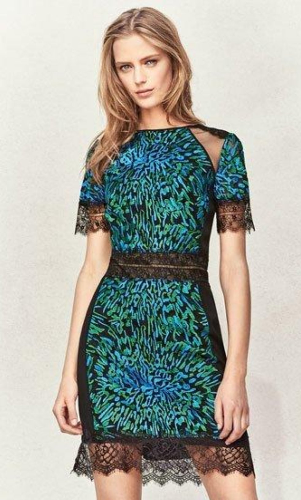 Vestido de cóctel bordado con estampado - Laila's Dress