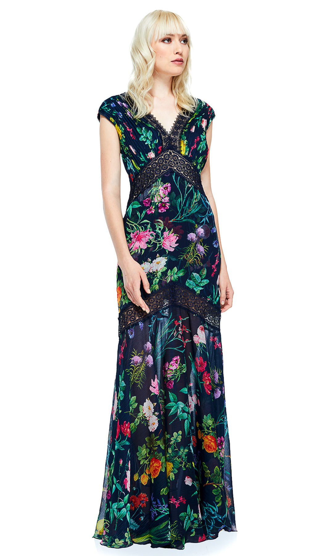 Vestido largo Tadashi Shoji estampado - Laila's Dress