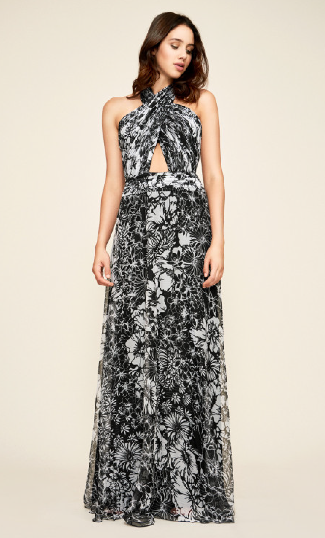 Vestido negro cruce en cuello - Laila's Dress