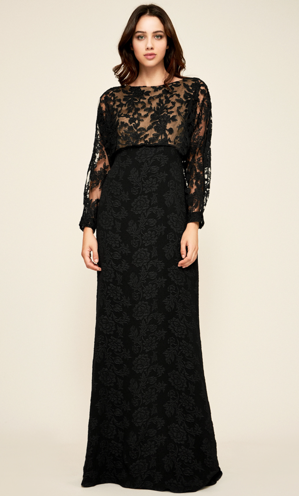Vestido negro con manga larga - Laila's Dress