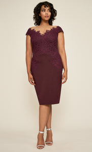 Vestido corto color púrpura talla extra grande - Laila's Dress