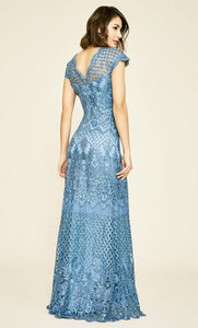 Vestido de lentejuelas con escote de corazón blue stone - Laila's Dress
