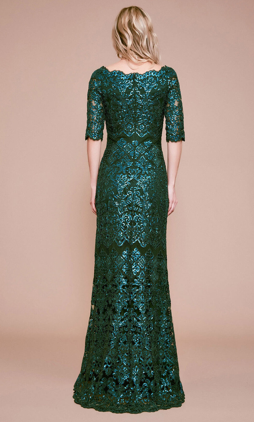 Vestido verde pino de encaje - Laila's Dress