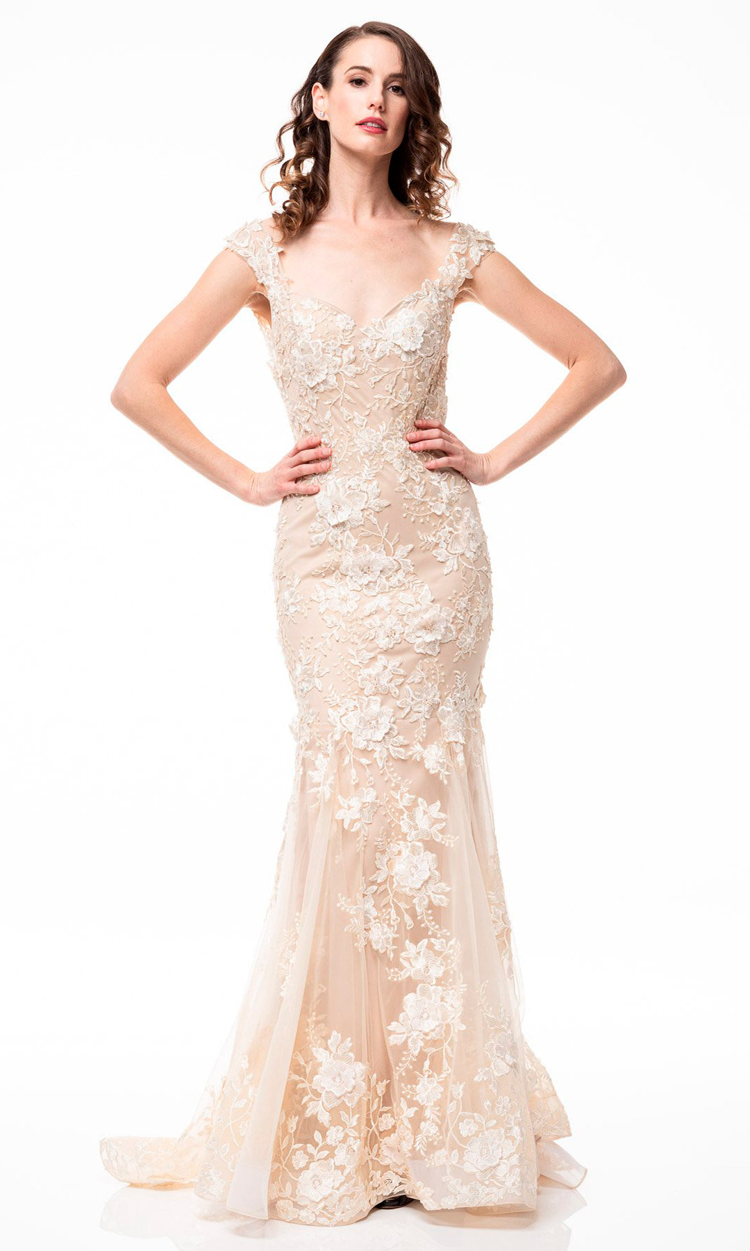 Vestido de novia sirena con escote corazón