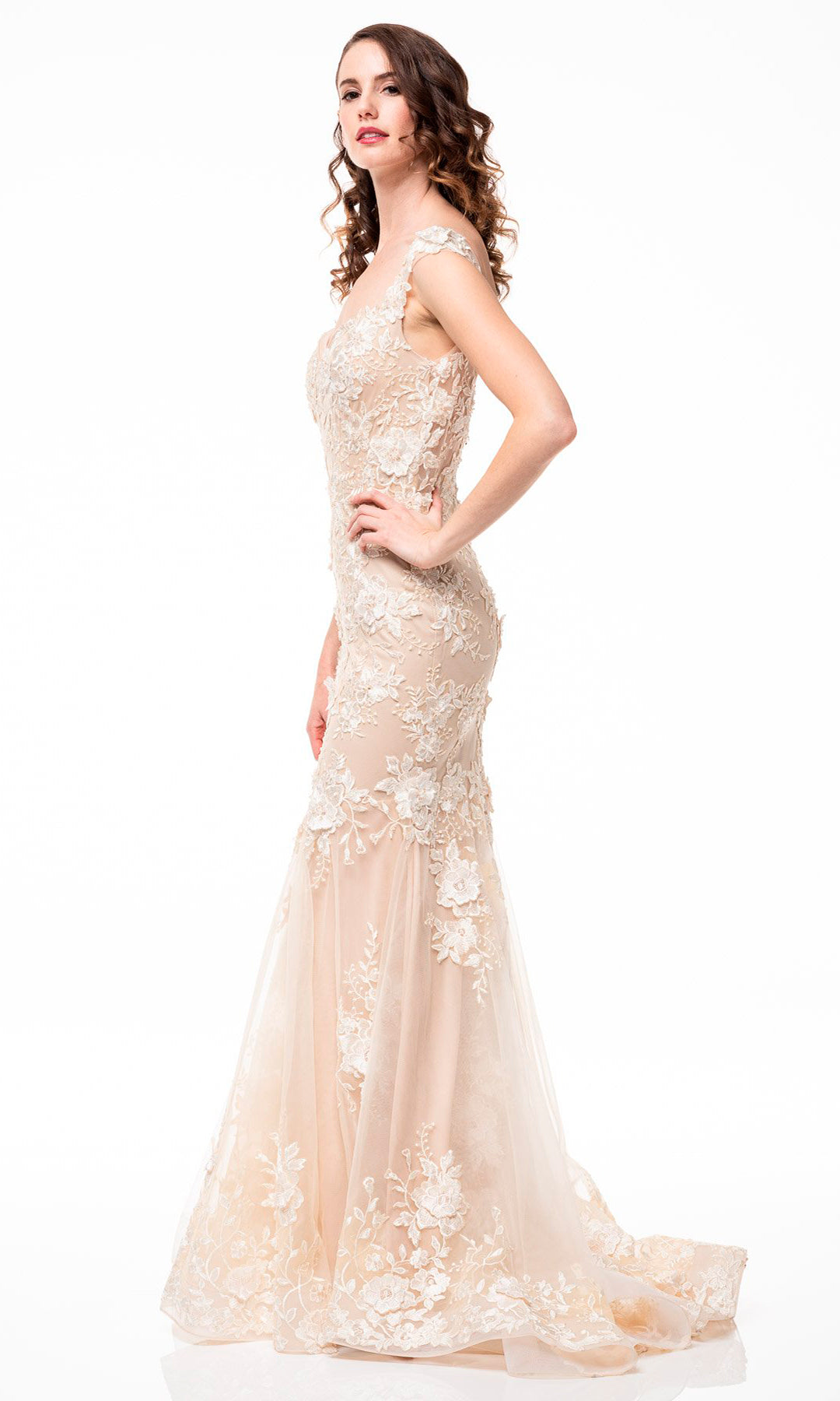 Vestido de novia sirena con escote corazón