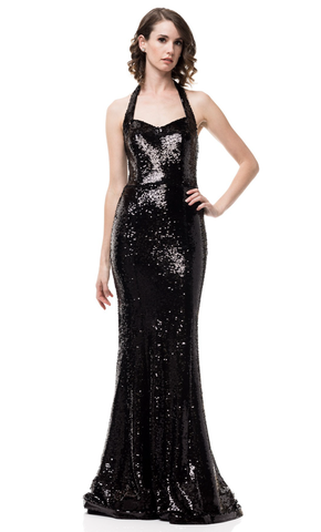 Vestido negro con lentejuela - Laila's Dress