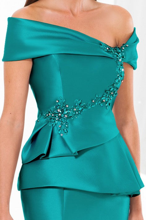 Vestido color teal corte sirena - Laila's Dress