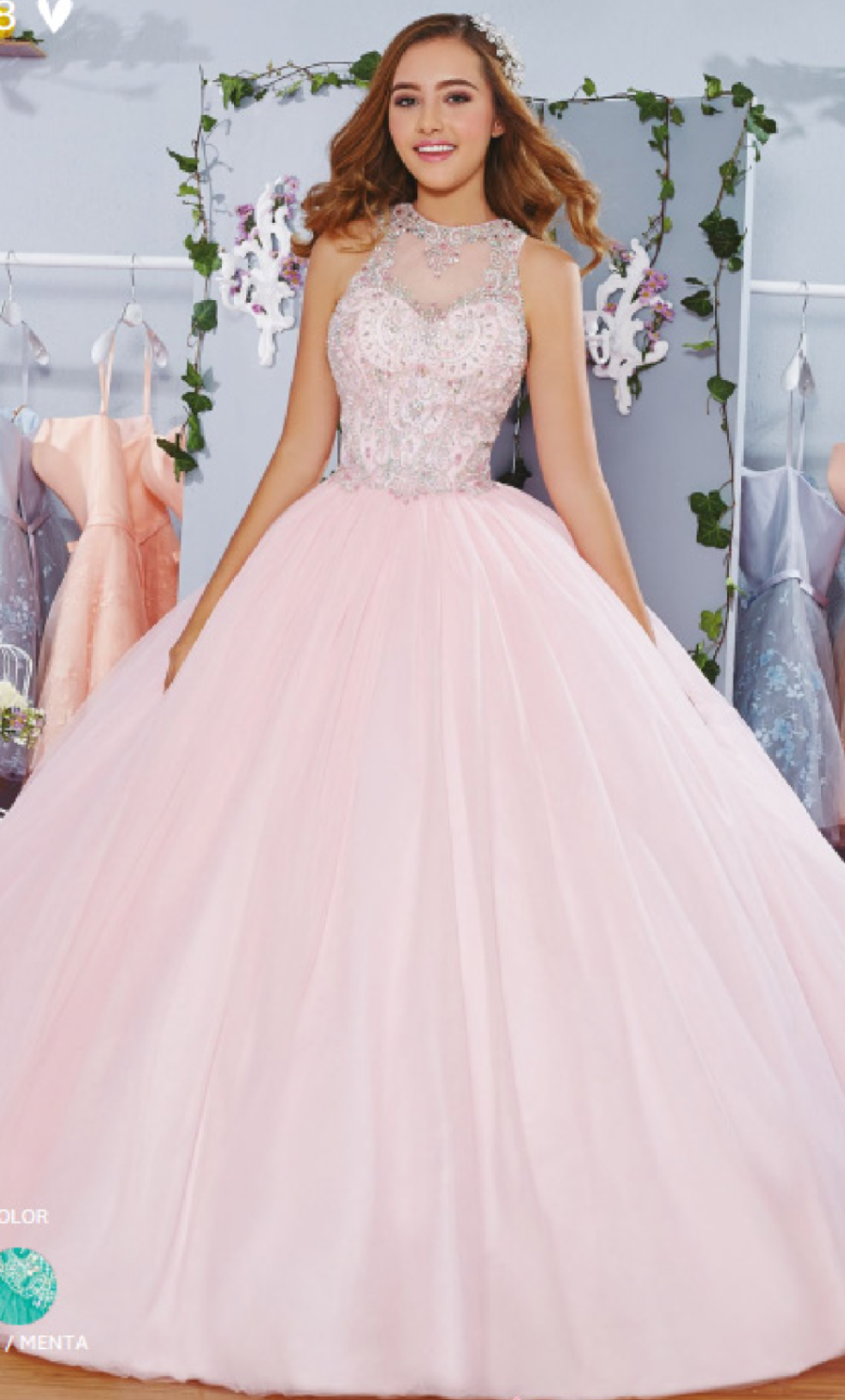 Vestido de XV años con brillo - Laila's Dress