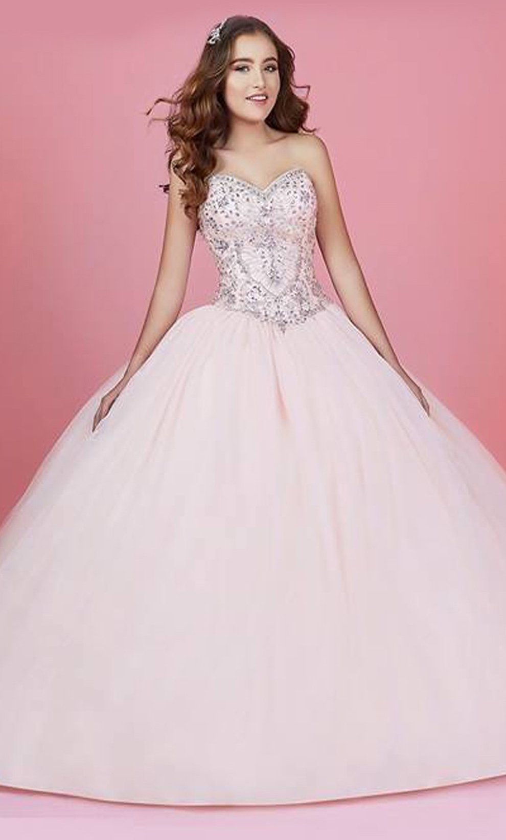 Vestido XV Años rosa corte princesa - Laila's Dress