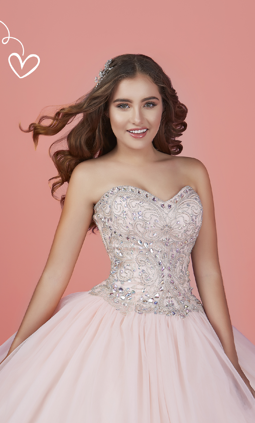 Vestido de XV años con falda amplia - Laila's Dress