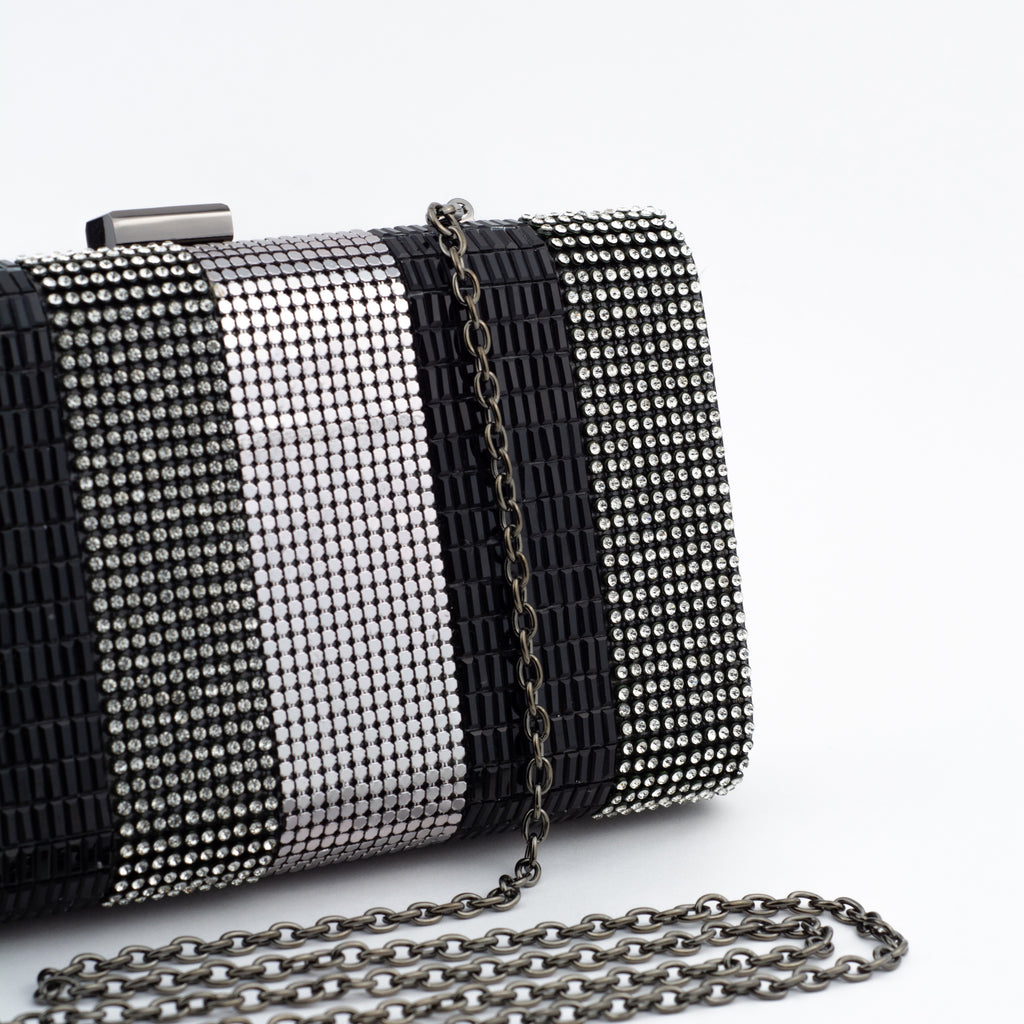 Bolsa de mano negro y plata - Laila's Dress