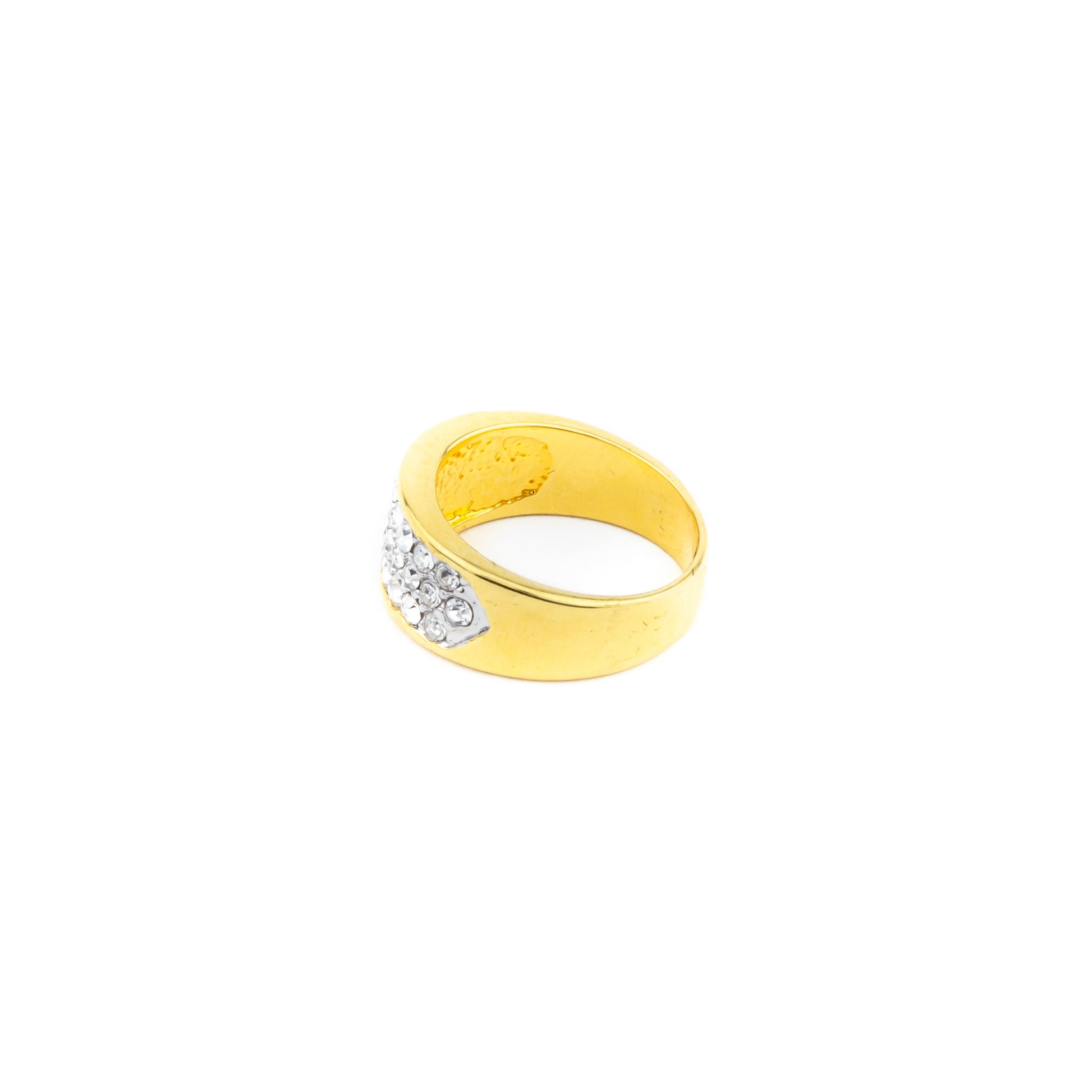 Anillo dorado con brillantes - Laila's Dress