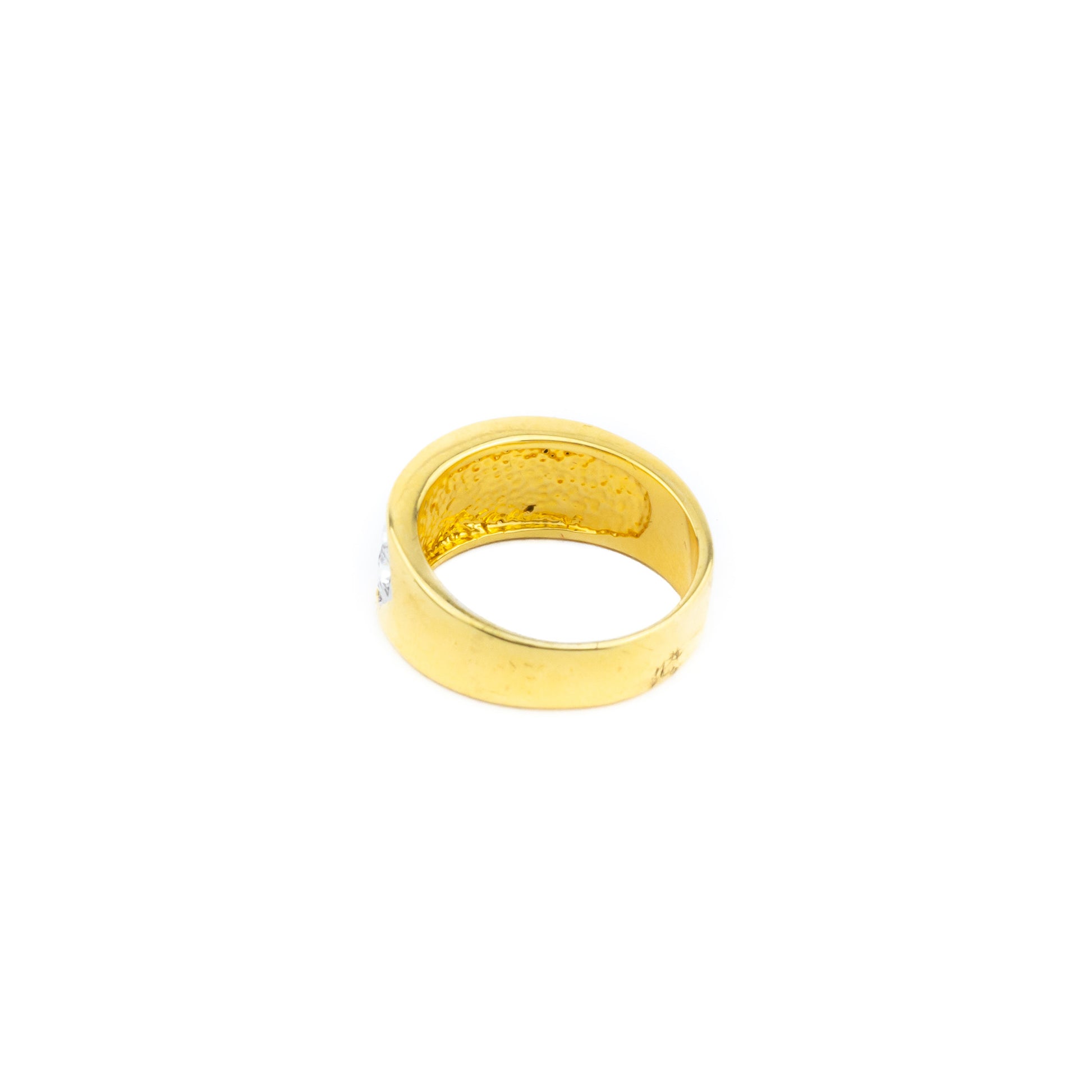 Anillo dorado con brillantes - Laila's Dress