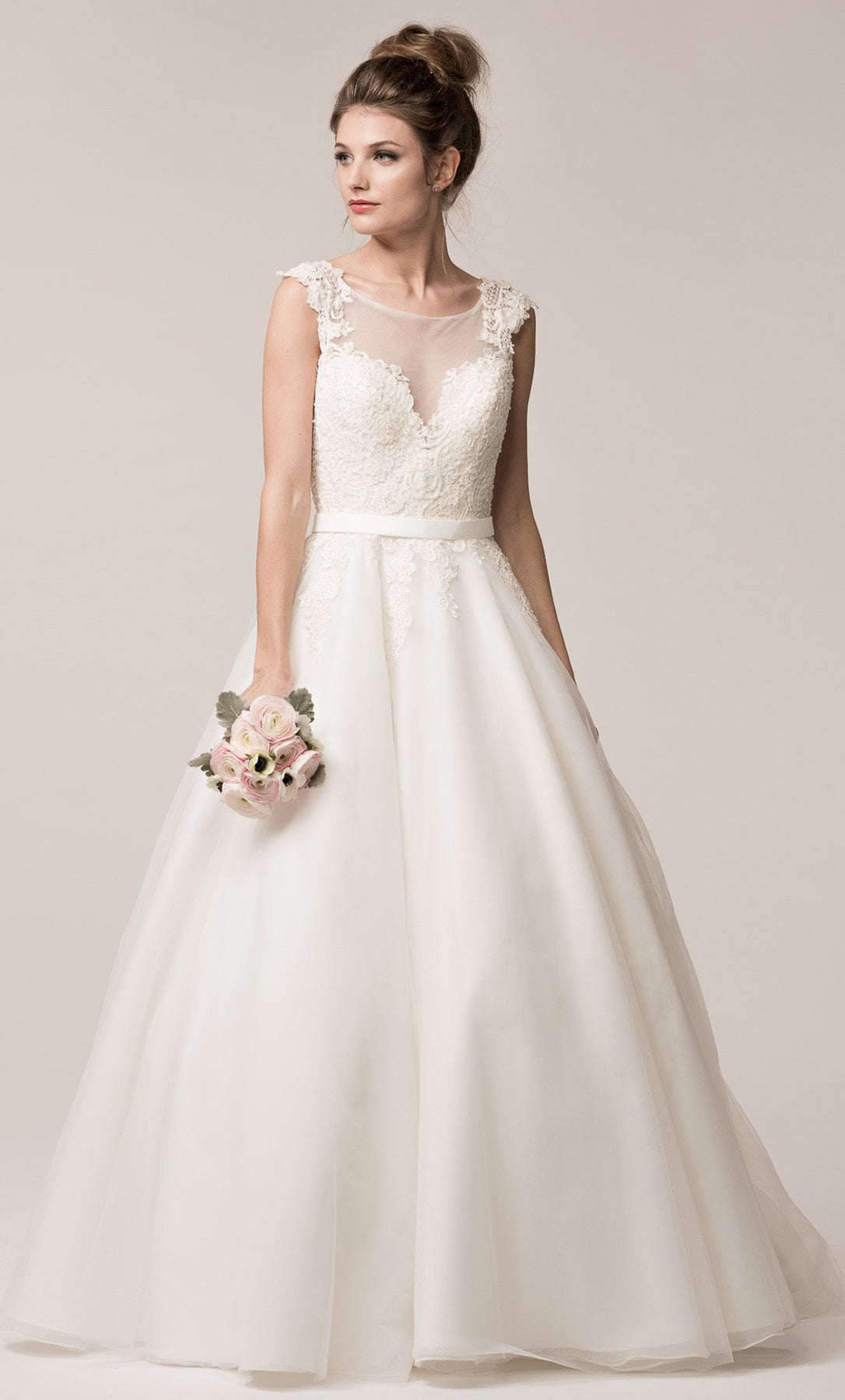Novia corte princesa con falda de tul - Laila's Dress