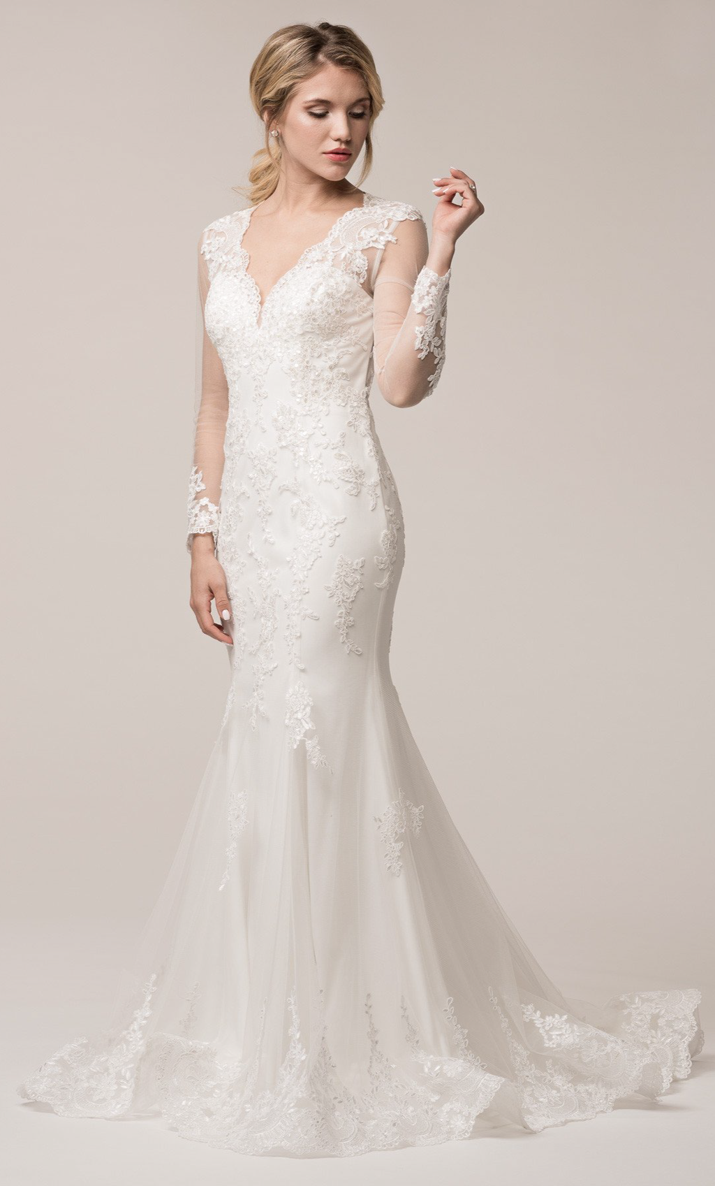 Vestido novia lentejuela y bordado - Laila's Dress