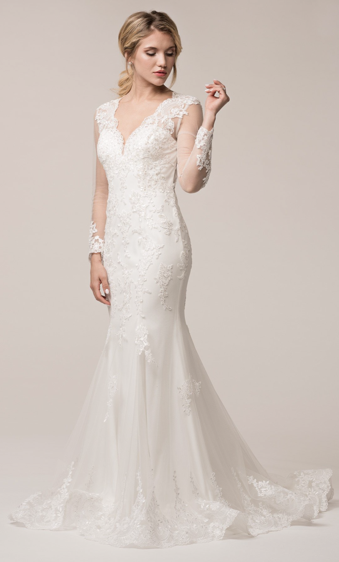 Vestido novia lentejuela y bordado - Laila's Dress