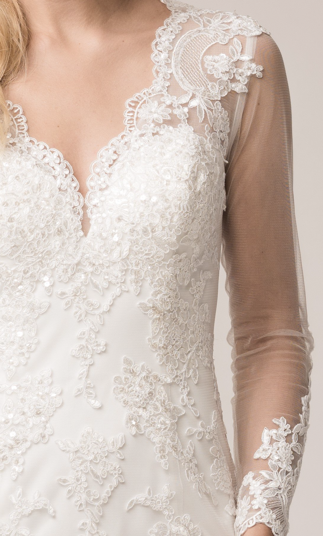 Vestido novia lentejuela y bordado - Laila's Dress