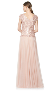 Vestido largo color palo de rosa - Laila's Dress