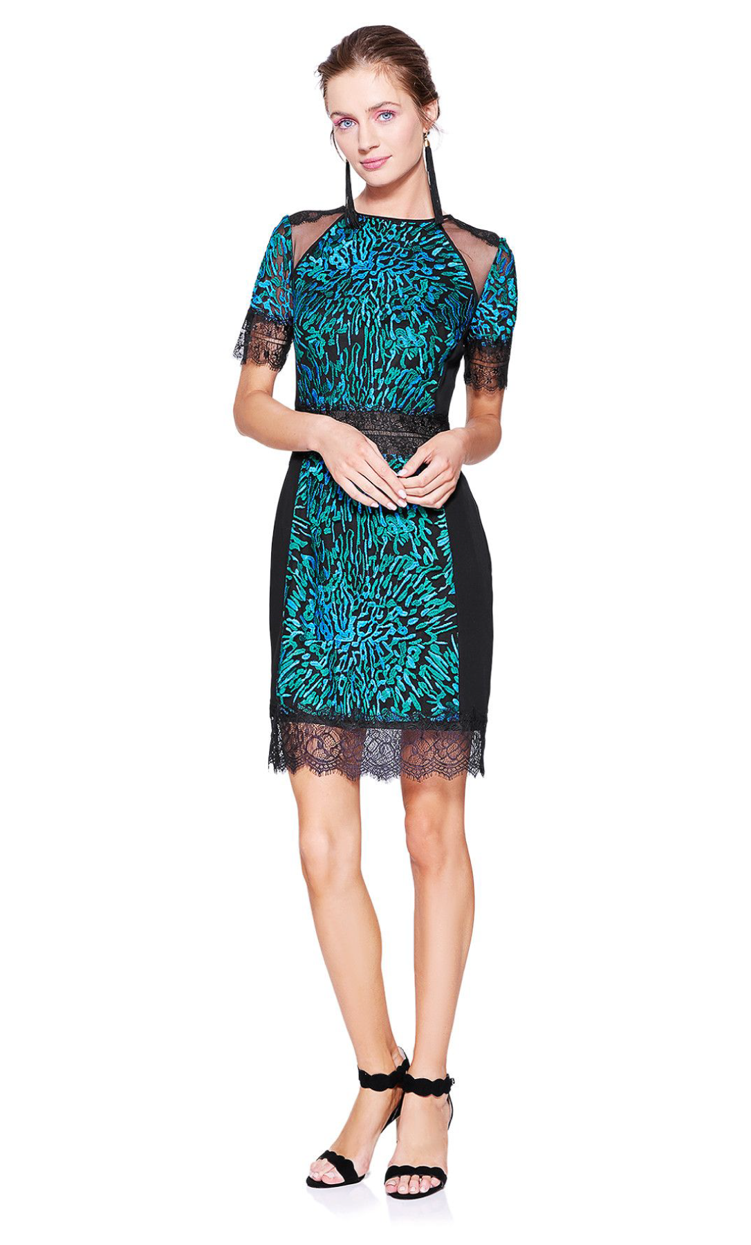 Vestido de cóctel bordado con estampado - Laila's Dress