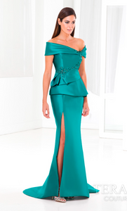 Vestido color teal corte sirena - Laila's Dress