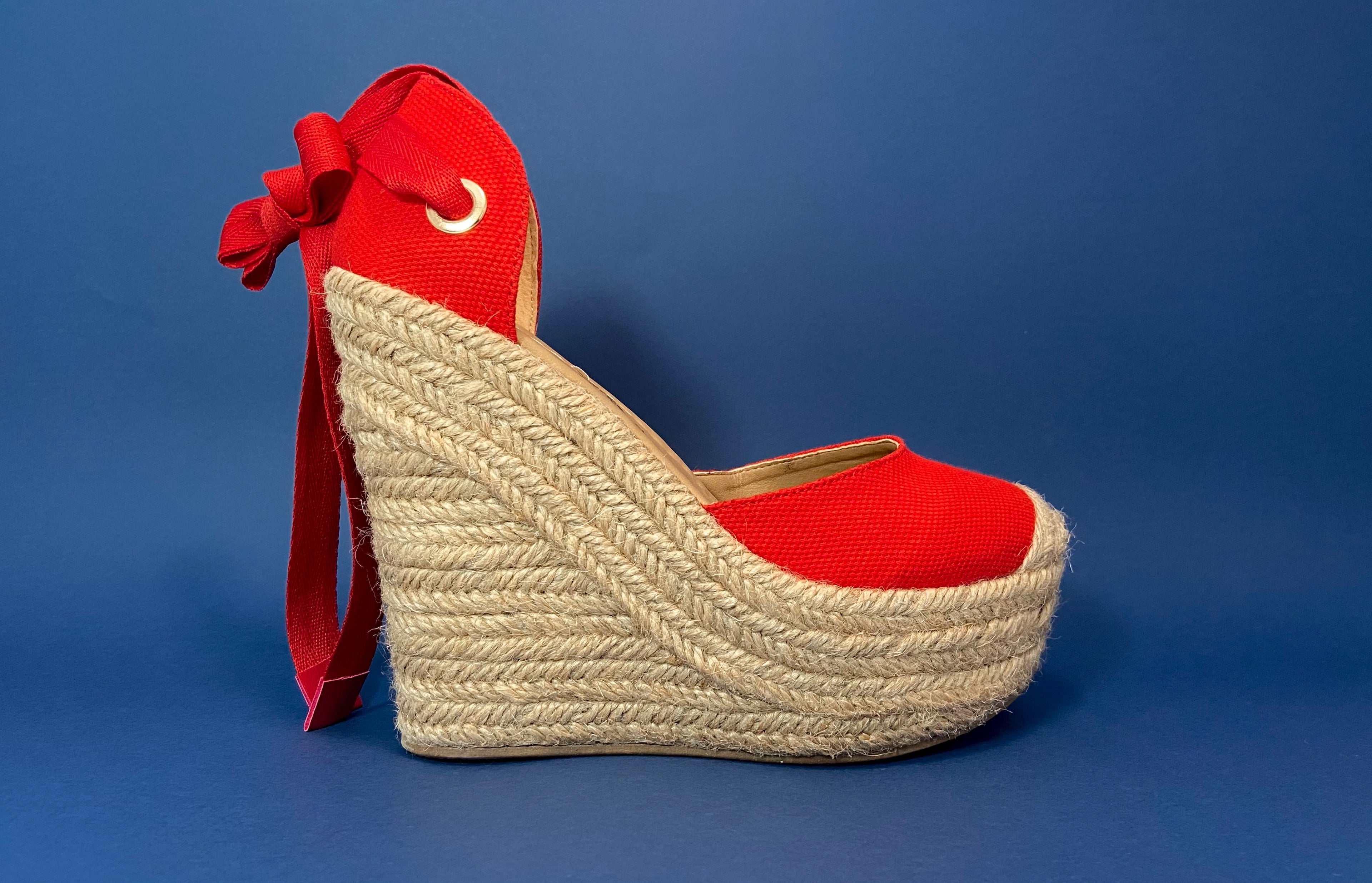 Alpargatas color rojo