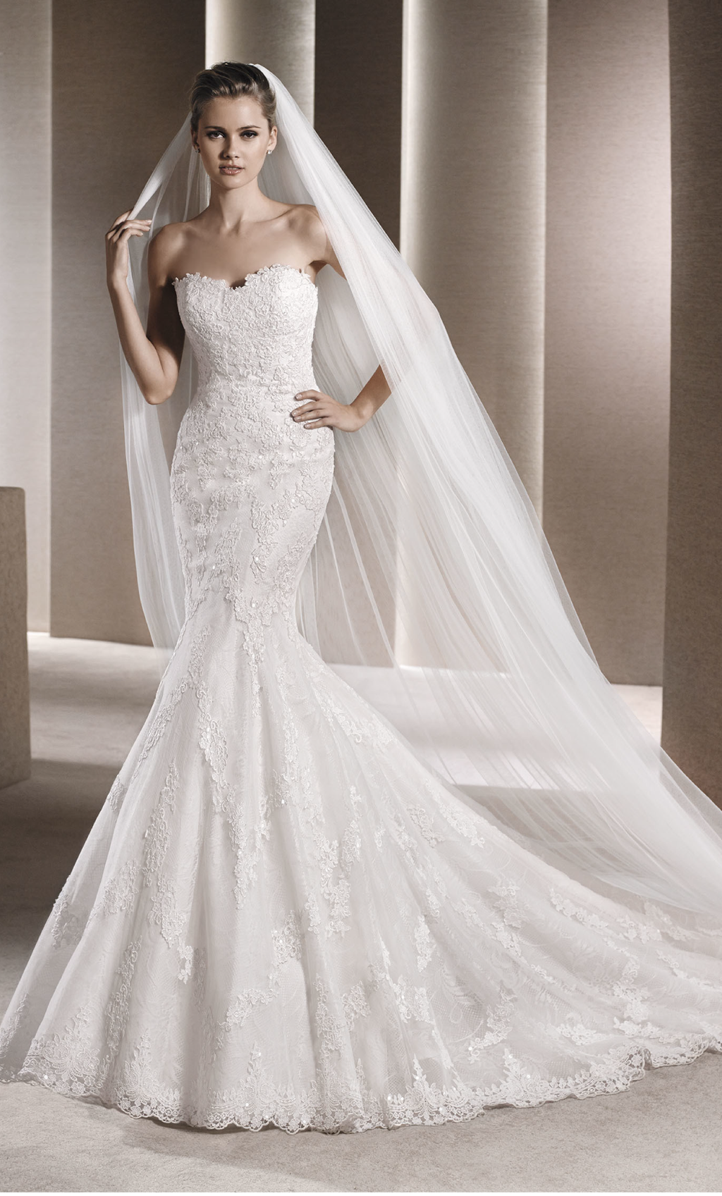 Vestido de novia detallado con encaje - Laila's Dress