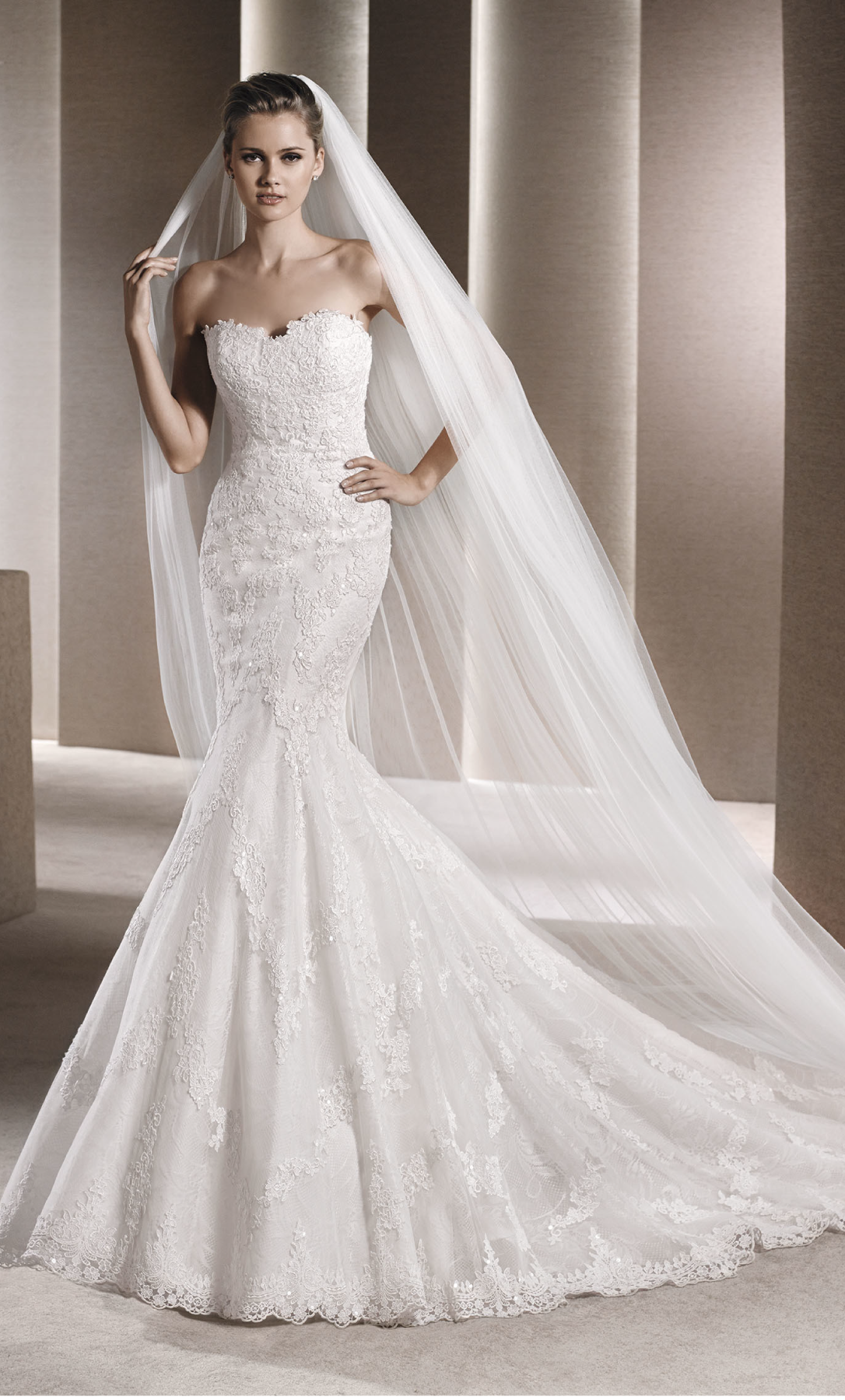 Vestido de novia detallado con encaje - Laila's Dress