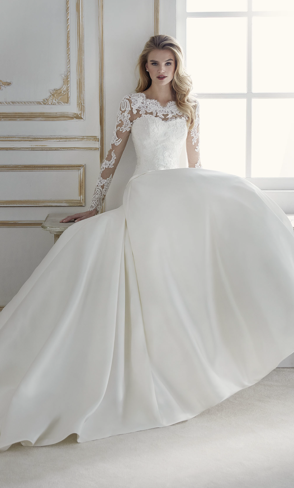 Vestido novia con canesú extraíble - Laila's Dress